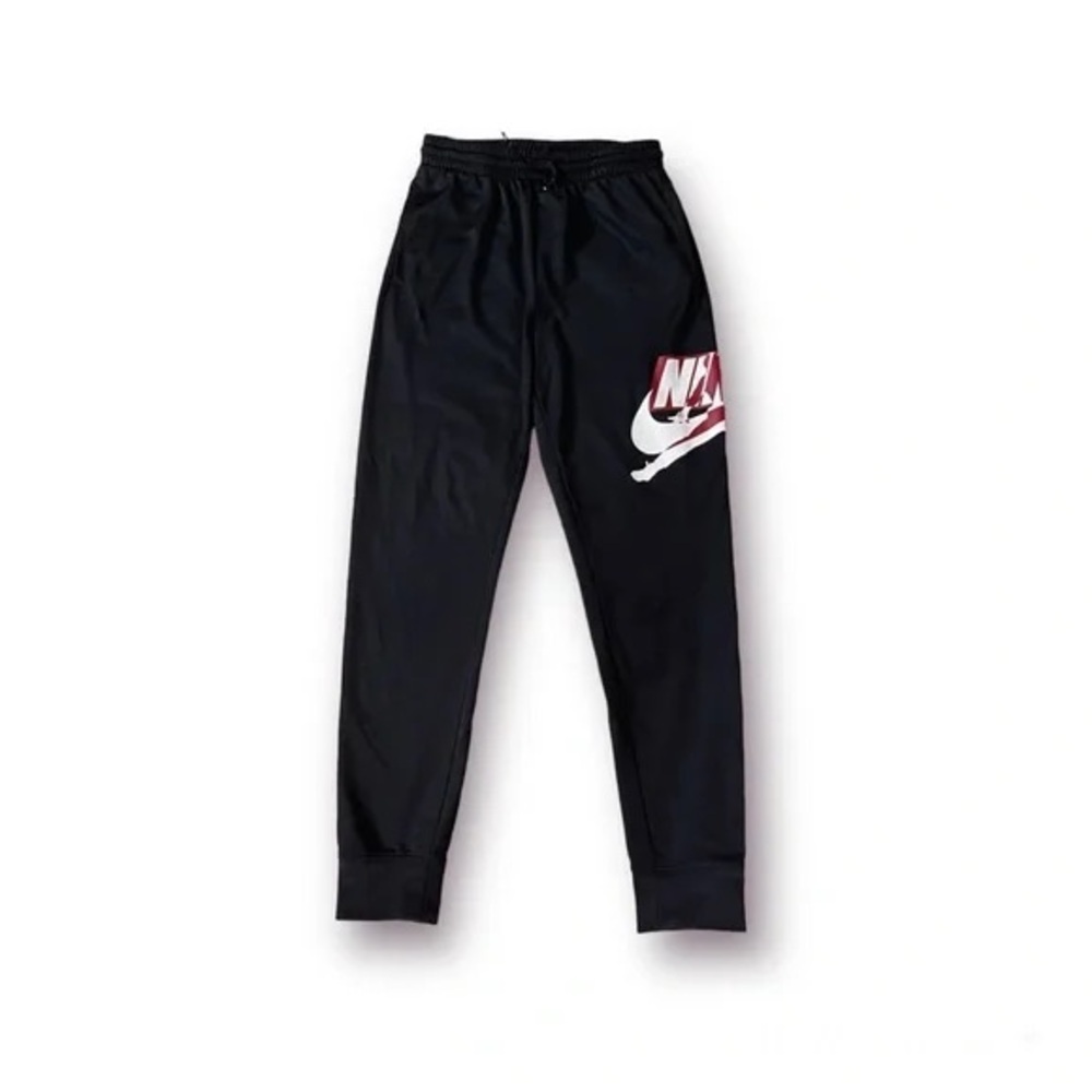 Jordan Kids Black Sweatpants with Red and White Graphic